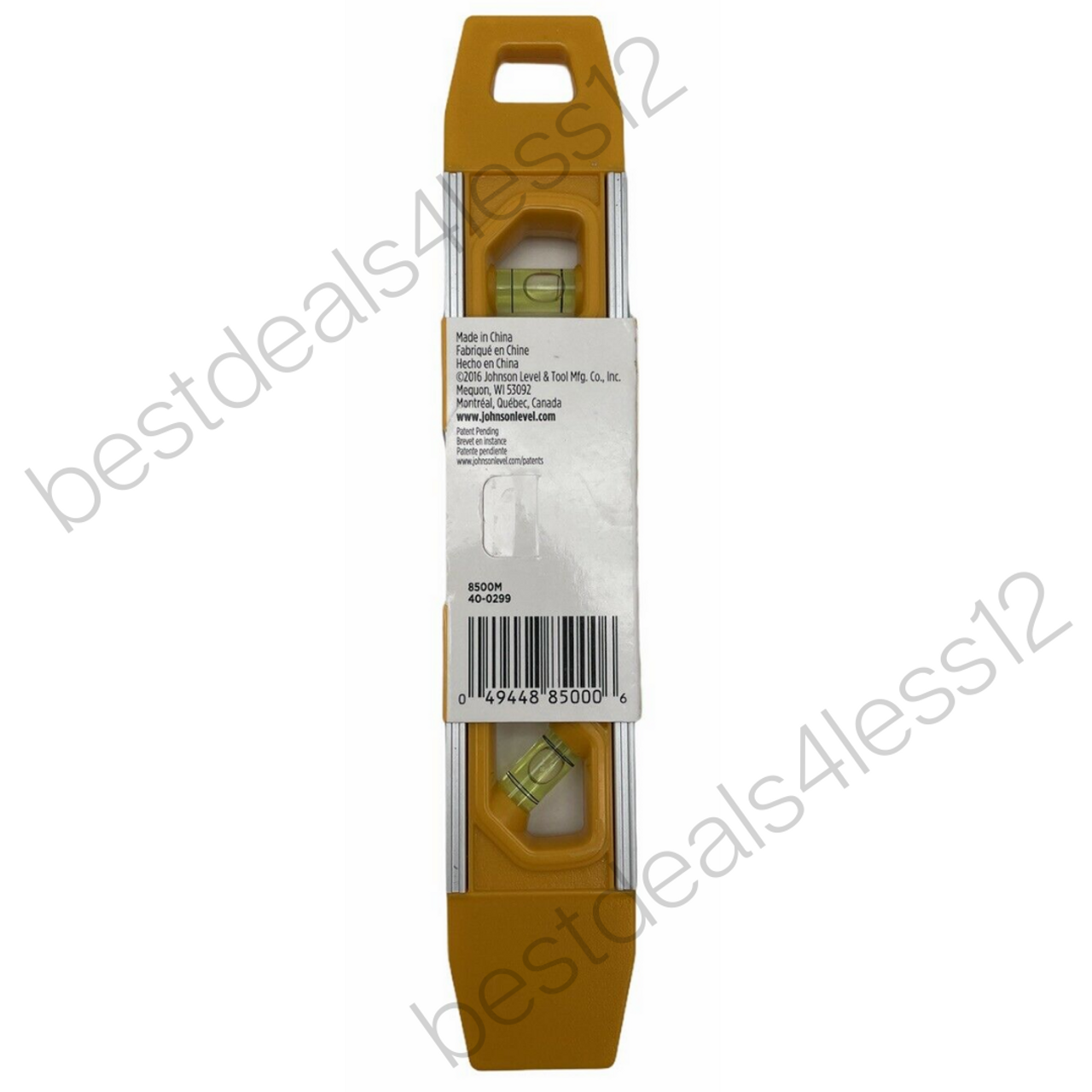 Johnson Level 9-in Magnetic Torpedo Level-3 Vial - 8500M - (Pack of 3) - GOODSZON Discount Store