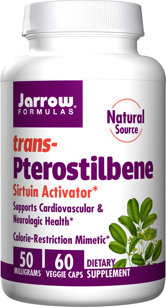 Jarrow Formulas, Inc. trans-Pterostilbene 50 mg 60 Veg Caps - GOODSZON Discount Store