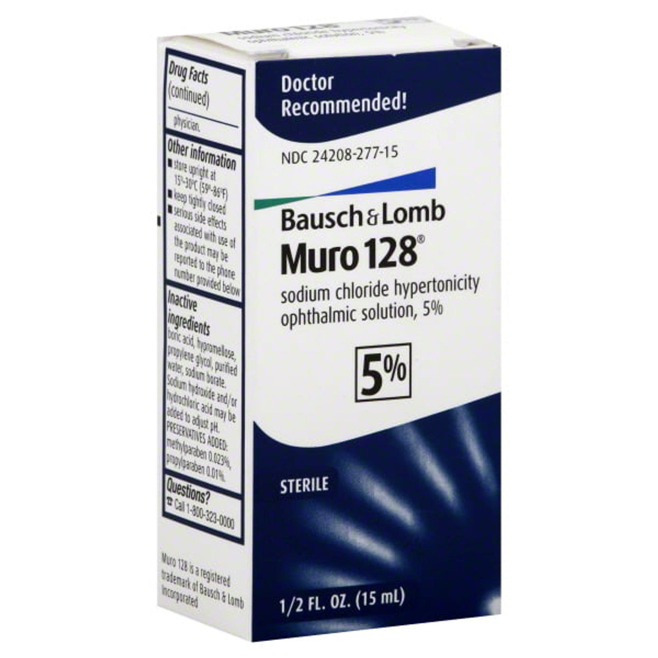Bausch & Lomb Muro 128 Ophthalmic Solution, 0.5 oz - GOODSZON Discount Store