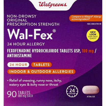 Allegery Walgreens-flex , 90 tablets, 24 Hour Relief - GOODSZON Discount Store