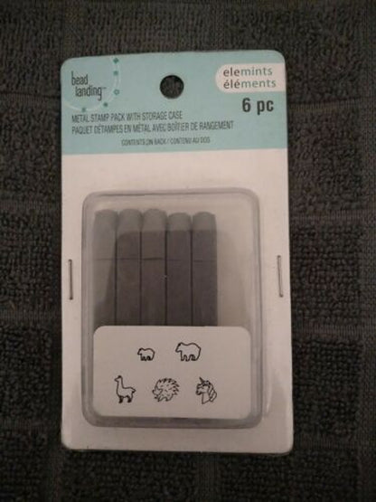 Bead Landing Metal Stamps with Storage Case Pack of 6 - GOODSZON Discount Store