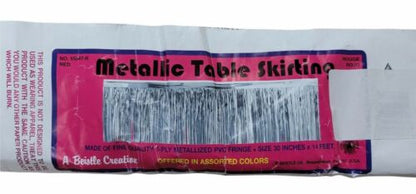 1-Ply FR Metallic Table Skirting (red) Party Accessory Pack of 2 - GOODSZON Discount Store