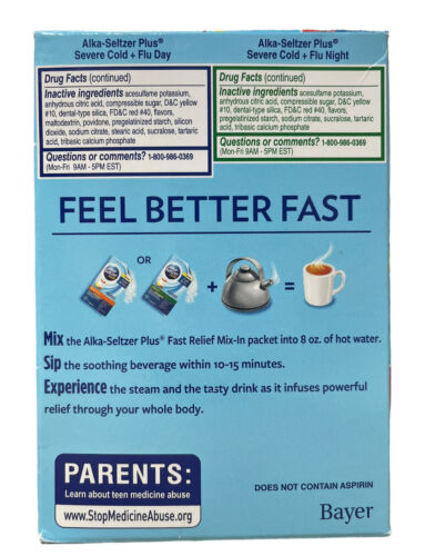 Alka-Seltzer Plus Day & Night Severe Cold & Flu, Honey Lemon 12 pc Exp 2027 - GOODSZON Discount Store