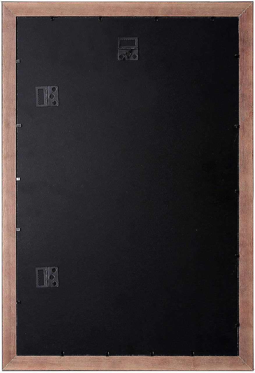 Flagship Double Diploma Frame Real Wood & Glass Golden Rim - GOODSZON Discount Store