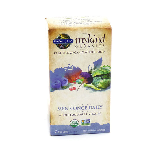 Garden of Life Organics Multivitamin for Men - Men's Once Daily Whole Food Vitamin Supplement Tablets, Vegan, 30 Count - GOODSZON Discount Store