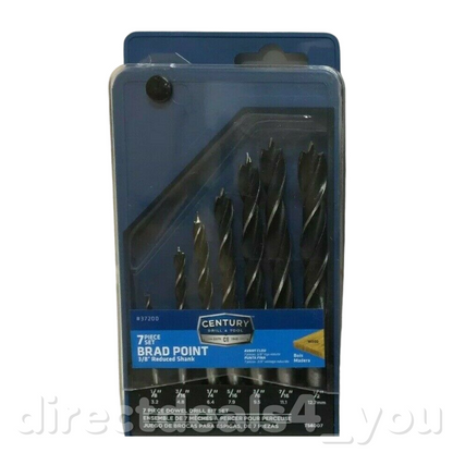 CENTURY Drill & Tool 37200 7 pc Brad Point Drill Bit Pack of 3 - GOODSZON Discount Store