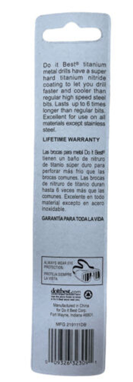 Do it Best 13/64 In. Titanium Drill Bit 339342 Pack of 5 - GOODSZON Discount Store