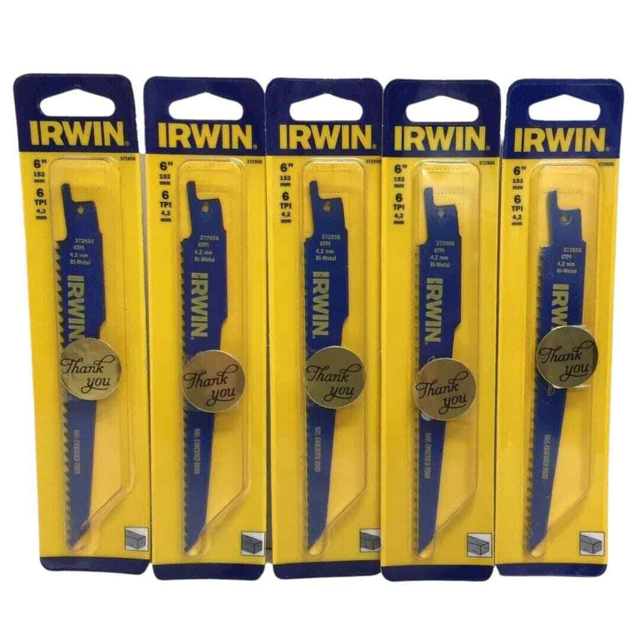 IRWIN 6" 6 TPI Nail-Embedded Wood Saw Blades 372656 Pack of 5 - GOODSZON Discount Store