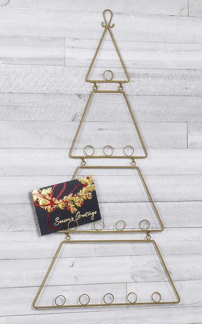 Red Co. Minimalist Metal Tree Wall Ornament Decoration Card & Photo Holder 35" - GOODSZON Discount Store