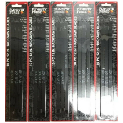 Plymouth Force # 11705P 10 pc 12" Hacksaw Blades Pack of 5 - GOODSZON Discount Store