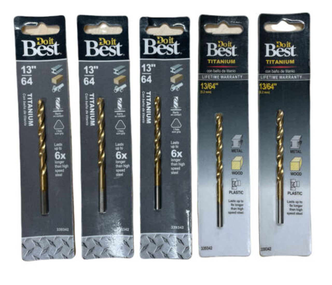 Do it Best 13/64 In. Titanium Drill Bit 339342 Pack of 5 - GOODSZON Discount Store