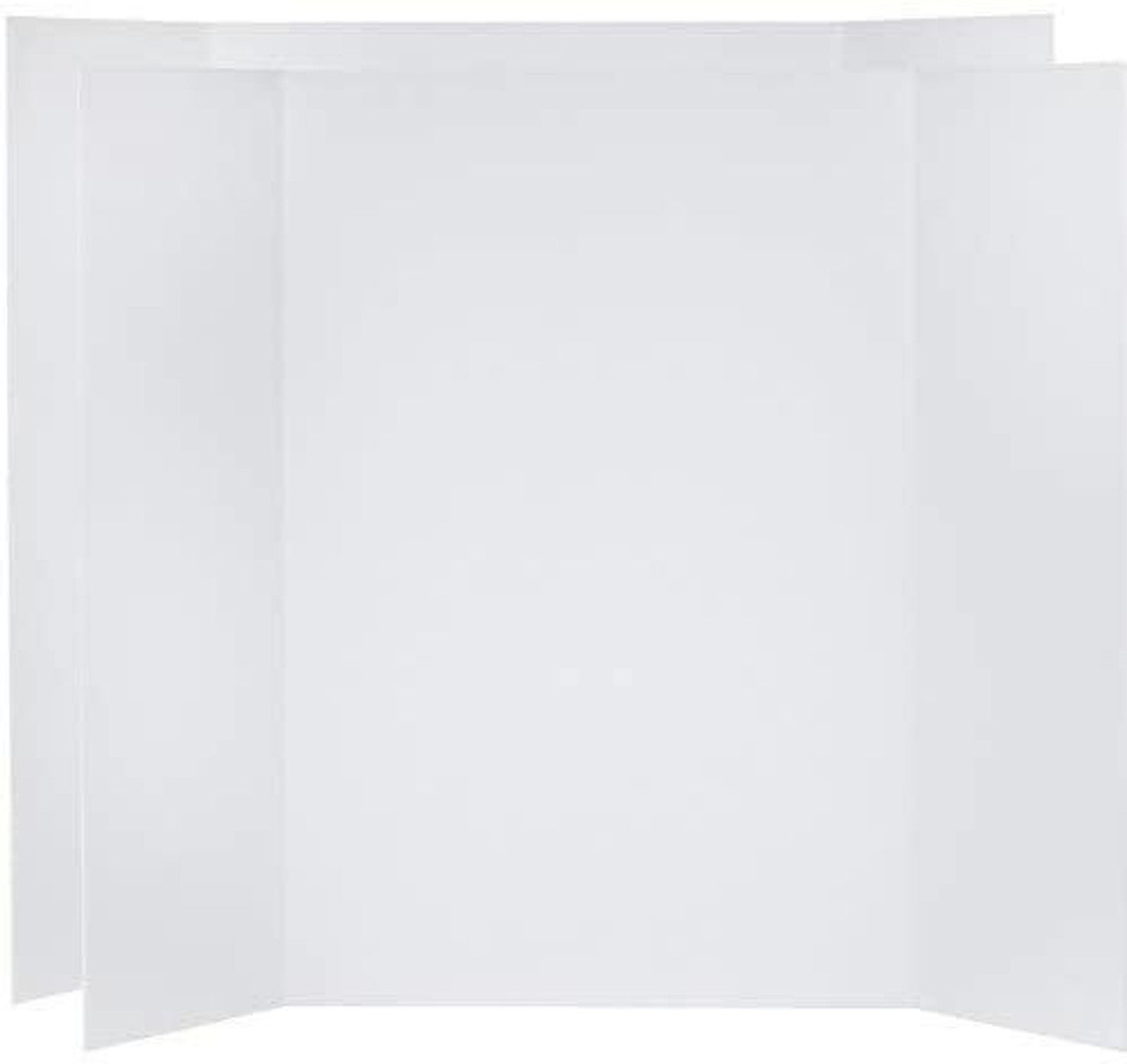 White Tri-Fold Board Display Board Corrugated Cardboard 36 x 48 inches 3 Pack - GOODSZON Discount Store
