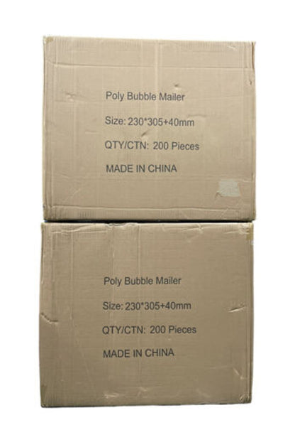 Poly Bubble Mailers Shipping Envelopes Self Sealing 400 pc 9 in x 13 in - GOODSZON Discount Store