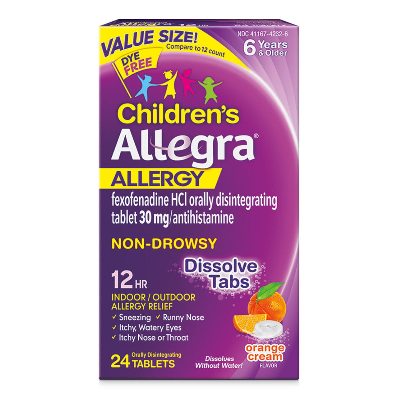 Allegra Children's Non-Drowsy Meltable Tablets ,12 HR Allergy Relief, 24 Ct - GOODSZON Discount Store