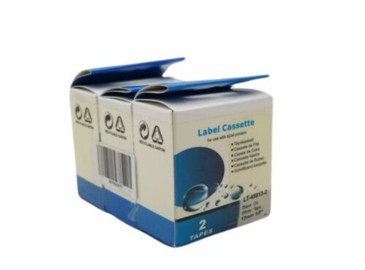 Motan D1 Label Tape 45013 Standard Label Cassette 12 mm 1/2" Black on White Tape - GOODSZON Discount Store