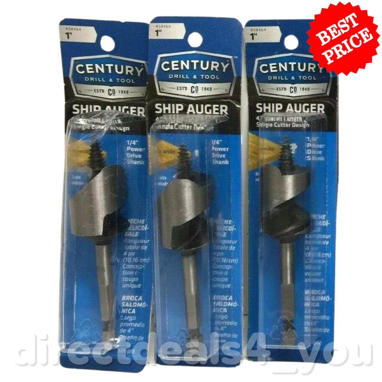 Century Drill & Tool 3/4", 1" Ship Auger Set Pack of 2 - GOODSZON Discount Store