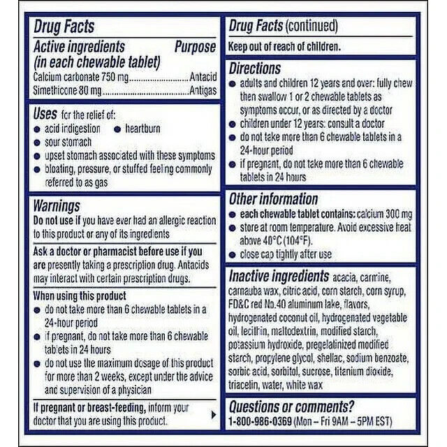 Alka Seltzer Heartburn Relief + Gas Relief Chews, Tropical Punch 28 Ct Exp 2025 - GOODSZON Discount Store