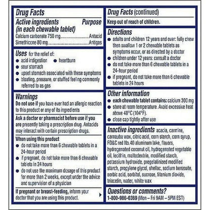 Alka Seltzer Heartburn Relief + Gas Relief Chews, Tropical Punch 28 Ct Exp 2025 - GOODSZON Discount Store