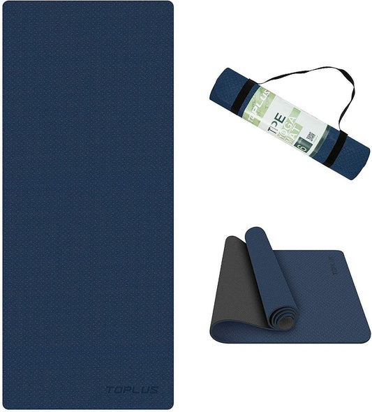 TOPLUS Yoga Mat, 1/4" Thick Pro Yoga Mat Blue - GOODSZON Discount Store