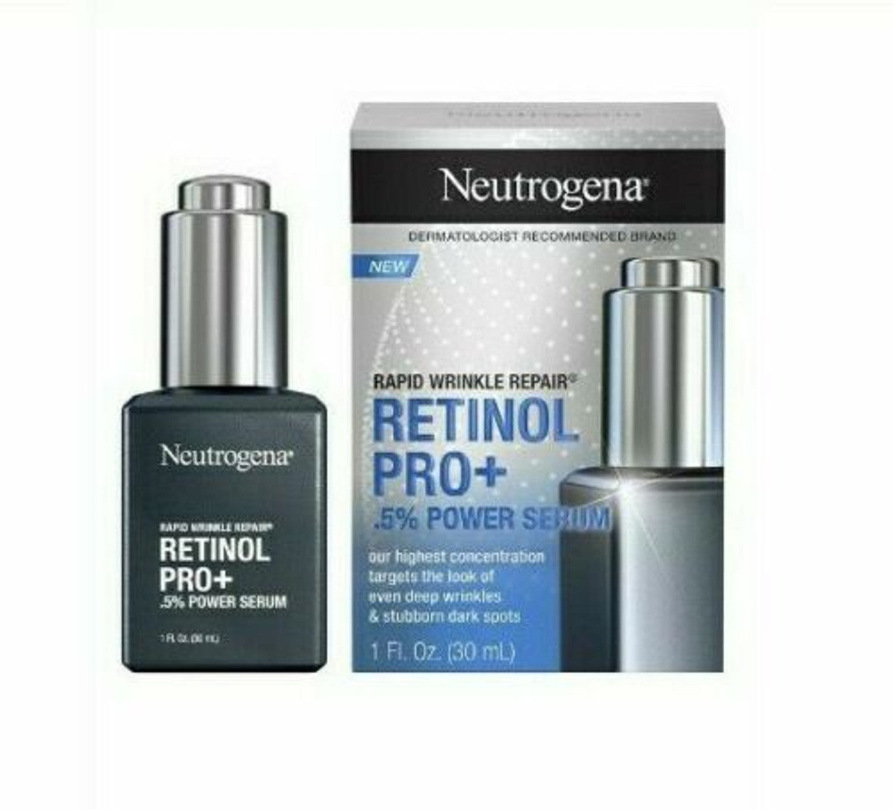 Neutrogena Rapid Wrinkle Repair Retinol Pro+.5% Power Serum, 1 fl. oz - GOODSZON Discount Store